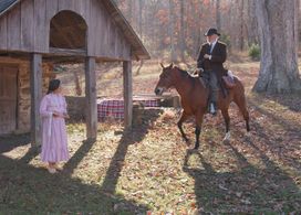 Eric Parkinson and Kelly Prewitt in The Legend of Belle Starr