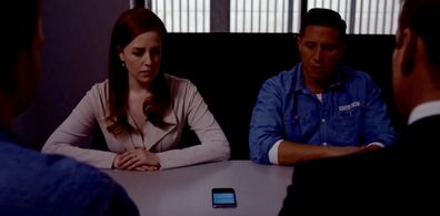 Amanda Lisman, Erik Palladino, Patrick J. Adams and Gabriel Macht in Suits