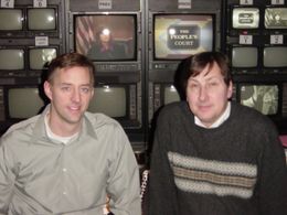 Director Robert Child and Director Kit Carson in NYC at NEP Studios.