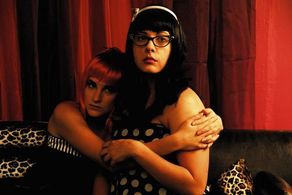 on the set of Pretty with Juliet Bradford