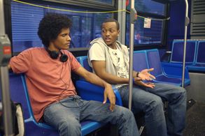 Alex Raul Barrios and Michael Brodie in The We and the I (2012)