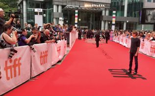 Julian Crouser walking the Red Carpet at the Toronto International Film Festival 9/2018