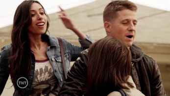 Still of Carmen Corral and Ben Mckenzie on Southland