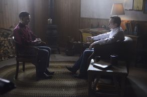 Peter Outerbridge and Ari Millen in Orphan Black (2013)