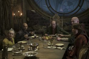 Neil Patrick Harris, John DeSantis, Jacqueline Robbins, Matty Cardarople, and Usman Ally in A Series of Unfortunate Even