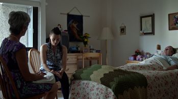 Victoria Snow and Katie McGrath in Slasher (2016)