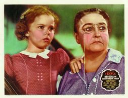 Shirley Temple and Helen Westley in Rebecca of Sunnybrook Farm (1938)
