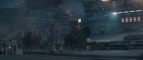 Brian Herring, Dave Chapman, John Boyega, and Naomi Ackie in Star Wars: Episode IX - The Rise of Skywalker (2019)