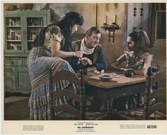 John Wayne, Charlita, and Marina Ghane in El Dorado (1966)