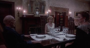 Louise Fletcher, Victoria Tennant, and Nathan Davis in Flowers in the Attic (1987)