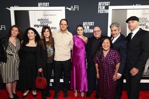 Selena with Producers of Selena Gomez: My Mind and Me