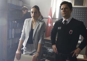 Kenan Ece and Deniz Barut in The Yard (2018)