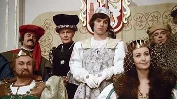 Holger Eckert, Gerd Funk, Rolf Hoppe, Karin Lesch, Joachim Pape, and Pavel Trávnícek in Three Wishes for Cinderella (197