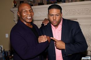 Al B. Sure! & Mike Tyson on the set of @OfficialAlBSure