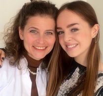 As Dr. Rita Ashford ,with Louisa Connolly-Burnham as Kim, in TIME WILL TELL