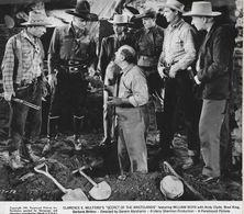 William Boyd, Barbara Britton, Andy Clyde, Gordon Hart, Brad King, Hal Price, and Keith Richards in Secret of the Wastel