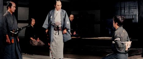 Kô Nishimura and Mizuho Suzuki in Zatoichi the Outlaw (1967)