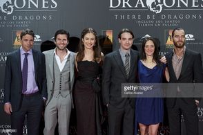 Wes Bentley, Dougray Scott, Ana Torrent, Charlie Cox, Olga Kurylenko, and Alfonso Bassave at an event for There Be Drago