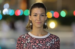 Amira El Sayed visiting the 2016 Alexandria Filmfestival in Alexandria, Egypt.