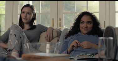 Olivia Nikkanen and Kiara Pichardo in The Society (2019)
