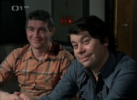 Jirí Krampol and Martin Stepánek in Kotva u prívozu (1980)