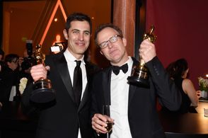 Tom McCarthy and Josh Singer at an event for The Oscars (2016)