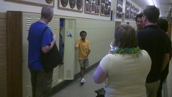 On the set of the Fruit by the Foot video taping