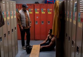 Still of Ruben Santiago-Hudson and Lavel Schley in East New York