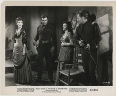 Julie Adams, Jaclynne Greene, Hugh Marlowe, and Stephen McNally in The Stand at Apache River (1953)
