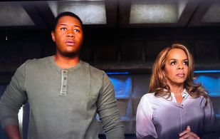 Paula Newsome and Luke Tennie play mother and son in the network crime drama revival, CSI: Vegas