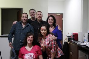 Joshua Winch, John Charles Dickson, Fred Keel, Rachel Bird, and Saskia Lynge in The Great Altar (2018)