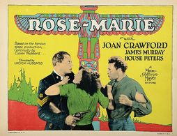 Joan Crawford, James Murray, and House Peters in Rose-Marie (1928)