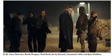 Jayce Barreiro in the upcoming film Dangerous with Mel Gibson, Scott Eastwood, Kevin Durand, Chad Rook & Tyrese Gibson