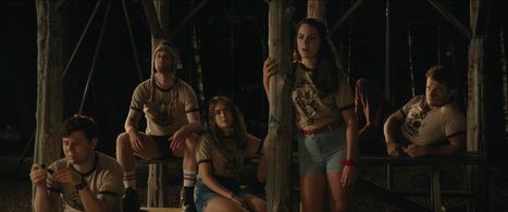 Ehad Berisha, Olivia Helaine, John Pope, Justin Andrew Davis, and Peyton Michelle Edwards in She Came from the Woods (20