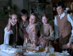 Linzi Hateley, Edward Gower, and Jacob Collier in A Christmas Carol: The Musical (2004)