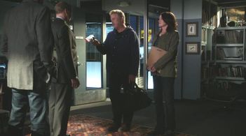 Jorja Fox and William Petersen in CSI: Immortality (2015)