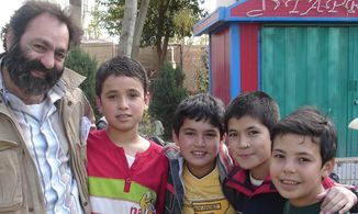 On the set of The Kite Runner