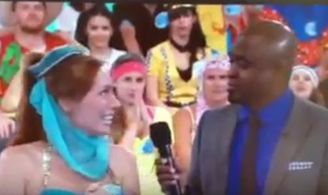 Writer (Published Author, Poet, Screenplays) Melissa MOJO Hunter creates a spontaneous poem with Wayne Brady on Let's Ma