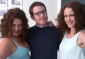 Amy Lyndon, Ari Aster and Rachel Brosnahan in Basically