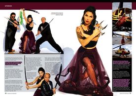 Crystal Santos was the featured Article in Martial Arts Illustrated June/July 2017 . On the cover with Bruce Lee for thi