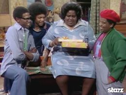 Fred Berry, Mabel King, Haywood Nelson, and Ernest Thomas in What's Happening!! (1976)
