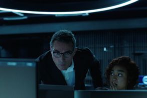 Rufus Sewell and Tati Gabrielle in Kaleidoscope (2023)