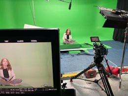 Filming Green Superheroes Documentary with Katia.