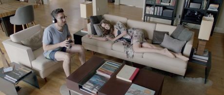 Amir Blumenfeld and Dana Marcolina in Lonely and Horny (2016)