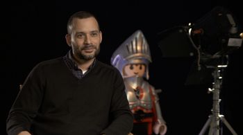 Tito Ortiz on the set of Playmobil: The Movie