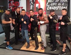 On set filming Big Brother