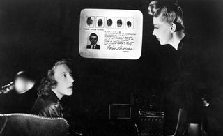 Signe Hasso and Lydia St. Clair in The House on 92nd Street (1945)