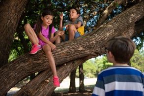 Jacob M Wade, Keslee Blalock, and Elias Kemuel in Family Camp (2022)