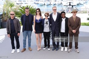 CANNES, FRANCE - MAY 20: (L to R) Producer Marc Butan, Producer Rodrigo Teixeira, Anne Hathaway, Michael Banks Repeta, D