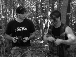 On set with Ken Shamrock from the feature film Bunker nVa.